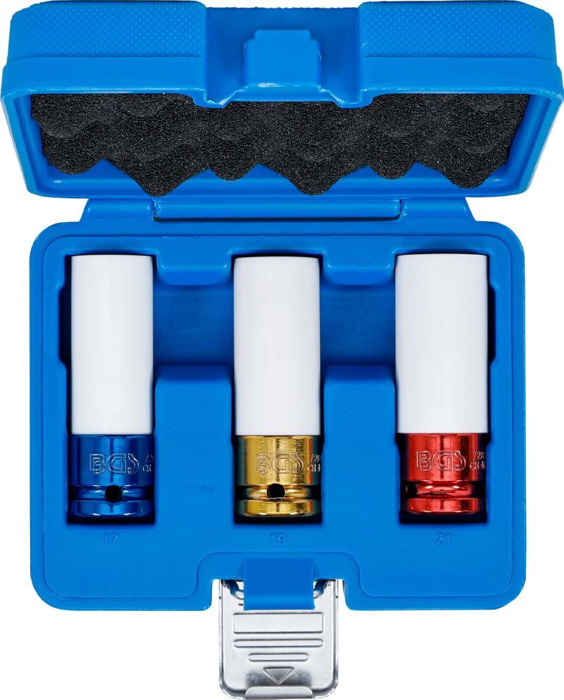 Produktbild Kraft Schoneinsatz Satz Innenvierkant 1/2 Zoll 17 / 19 / 21 mm 3 teilig bild 4