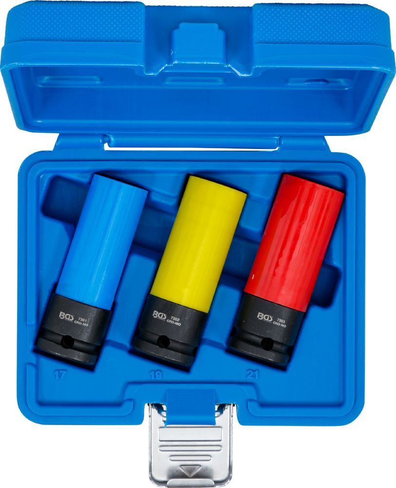 Produktbild Kraft Schoneinsatz Satz innenvierkant 1/2 Zoll 17 / 19 / 21 mm 3 teilig bild 4