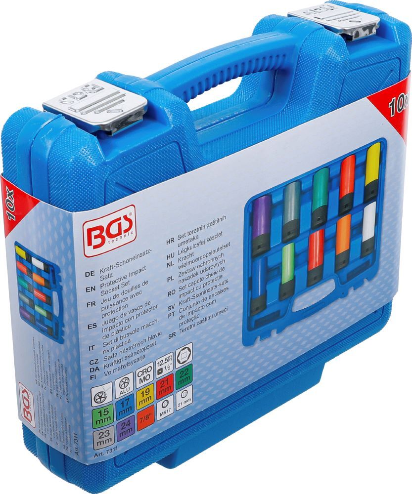 Produktbild Kraft Schoneinsatz Satz Innenvierkant 1/2 Zoll 15 - 24 mm 10 teilig bild 6