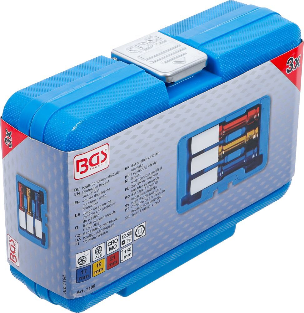 Produktbild Kraft Schoneinsatz Satz Antrieb Innenvierkant 12,5 mm 150 mm tief 3 teilig bild 6