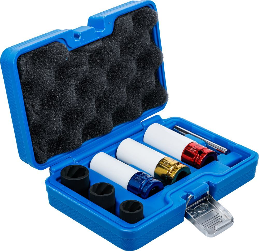 Produktbild Kraft Schoneinsatz und Spiral Profil Steckschlüssel Satz 7 teilig bild 3