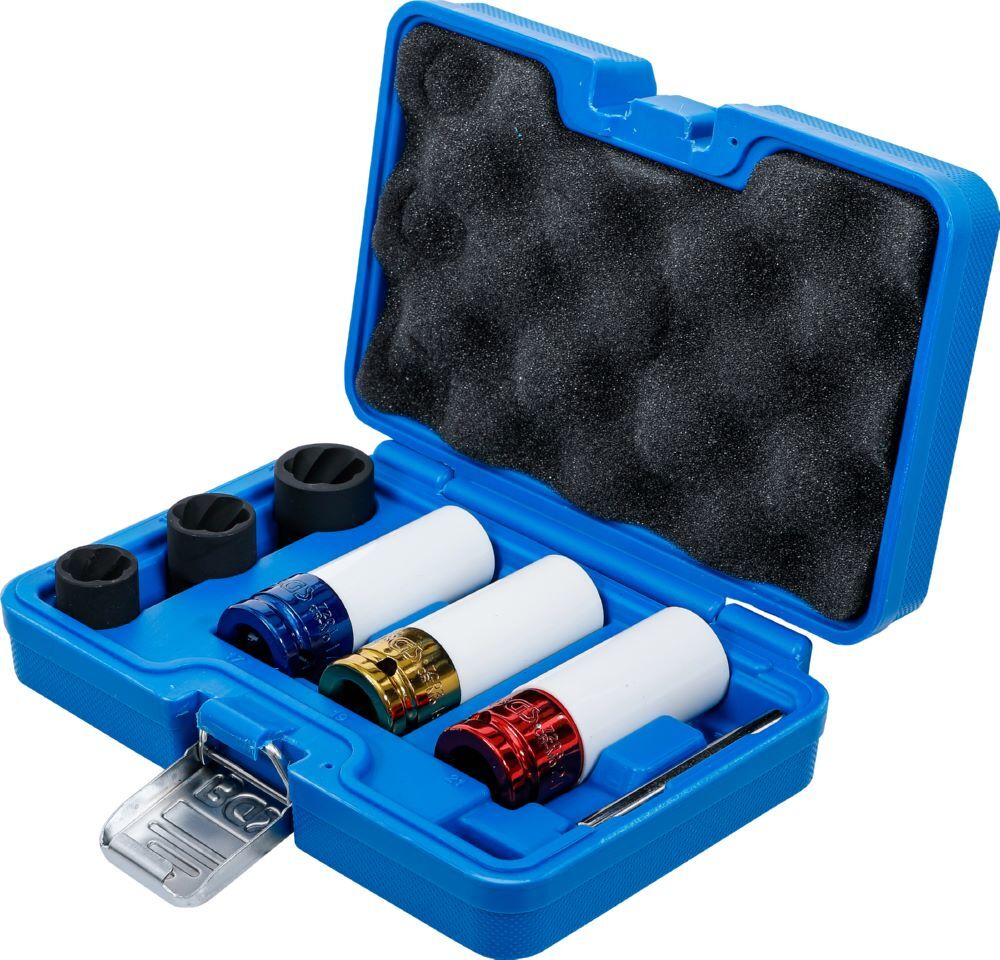 Produktbild Kraft Schoneinsatz und Spiral Profil Steckschlüssel Satz 7 teilig bild 4