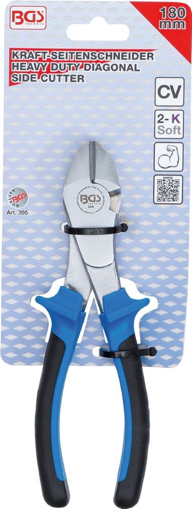 BGS Kraft Seitenschneider 180 mm Blau Produktbild BGS Kraft Seitenschneider 180 mm Blau bild 4