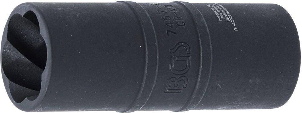 Produktbild BGS Kraft Spezial Schraubenausdreh Wendeeinsatz 21 mm 12,5 mm 1/2 Zoll