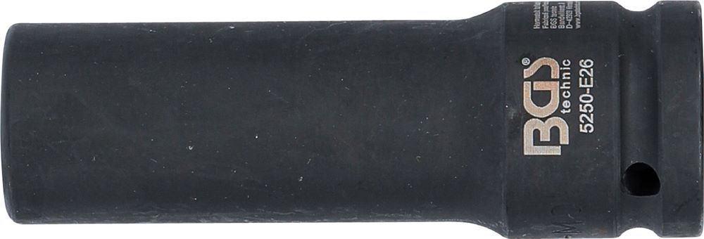 BGS Kraft Steckschlüssel E26 Einsatz E-Profil tief Antrieb Innenvierkant 20 mm BGS Kraft Steckschlüssel E26 Einsatz E-Profil tief Antrieb Innenvierkant 20 mm