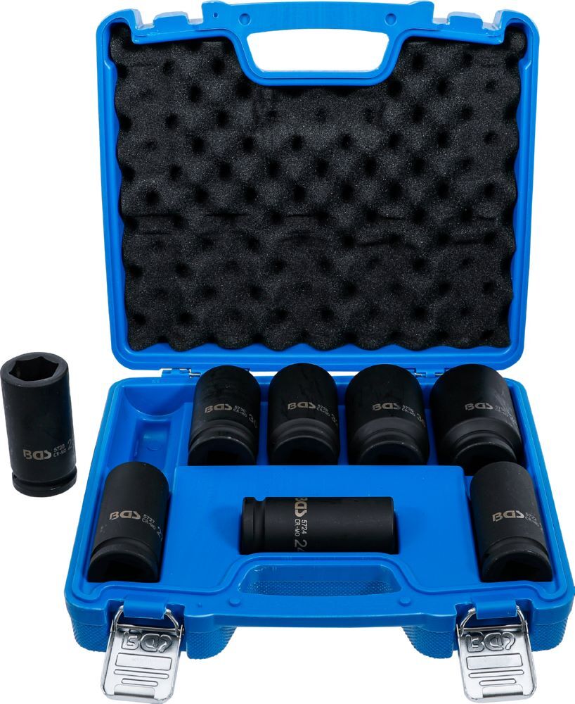 Produktbild BGS Kraft Steckschlüssel Einsatz Satz extra tief Innenvierkant 3/4 Zoll 22-38 mm