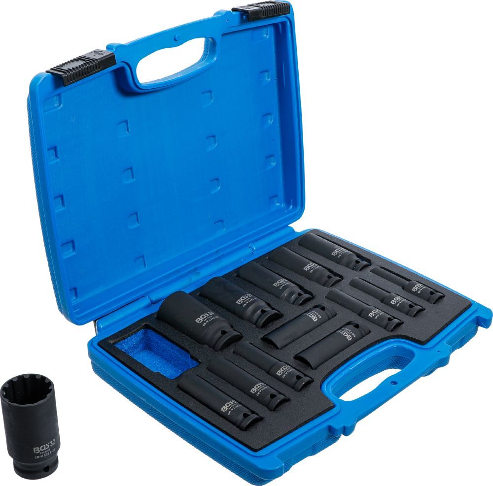 Produktbild Kraft Steckschlüssel Einsatz Satz Gear Lock Innenvierkant 1/2 Zoll 14 teilig bild 2