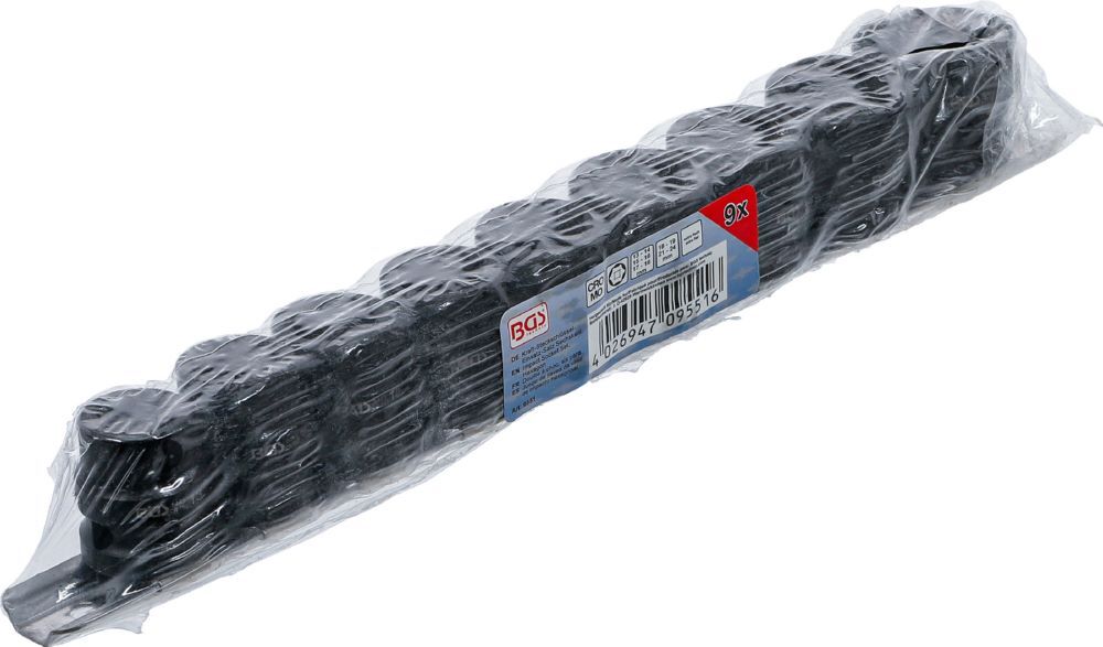 Produktbild Kraft Steckschlüssel Einsatz Satz Sechskant extra flach 9 teilig 1/2 Zoll bild 4