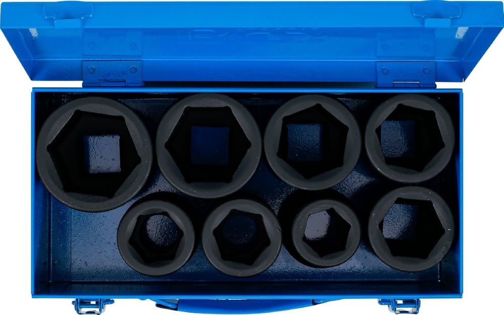 Produktbild Kraft Steckschlüssel Einsatz Satz Sechskant tief Innenvierkant 1 Zoll 8 teilig bild 4