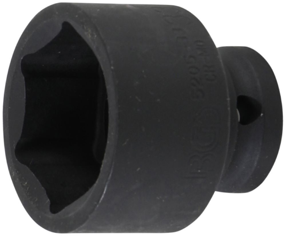 BGS Kraft Steckschlüssel 33 mm Einsatz Sechskant Antrieb Innenvierkant 12,5 mm