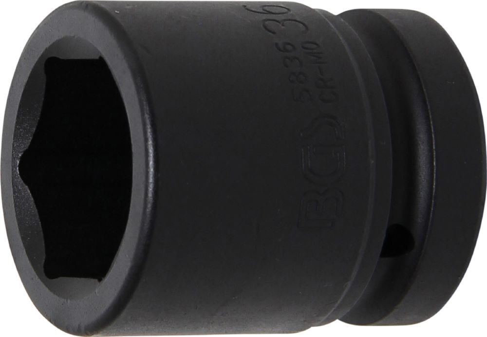 BGS Kraft Steckschlüssel 36 mm Einsatz Sechskant Antrieb Innenvierkant 25 mm Produktbild BGS Kraft Steckschlüssel 36 mm Einsatz Sechskant Antrieb Innenvierkant 25 mm