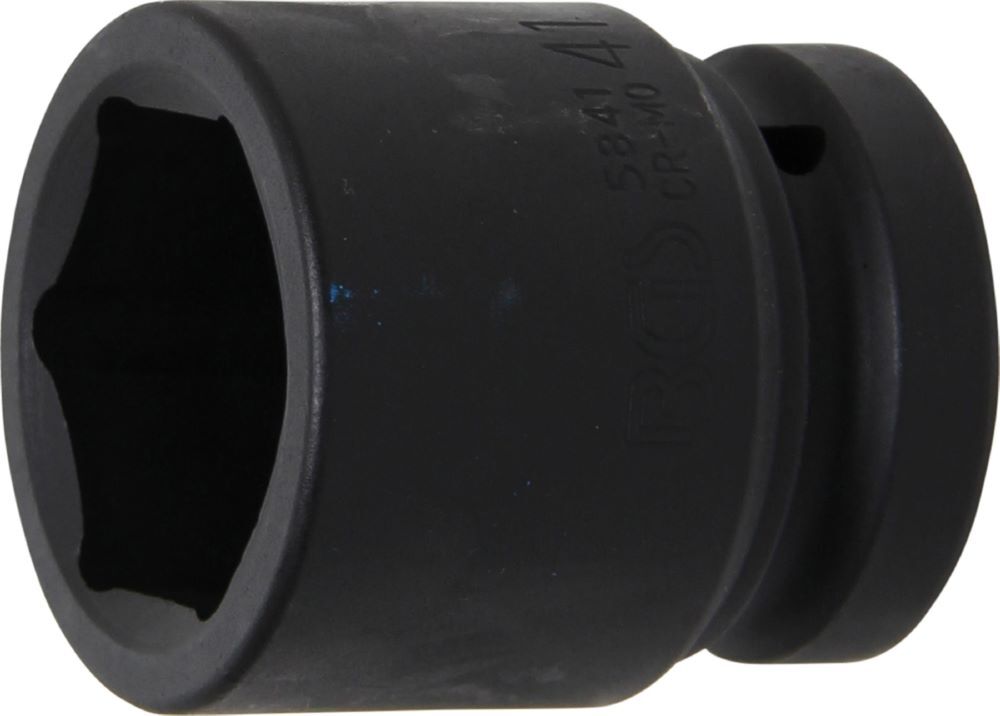 BGS Kraft Steckschlüssel 41 mm Einsatz Sechskant Antrieb Innenvierkant 25 mm Produktbild BGS Kraft Steckschlüssel 41 mm Einsatz Sechskant Antrieb Innenvierkant 25 mm