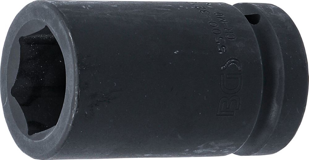 Produktbild BGS Kraft Steckschlüssel 32 mm Einsatz Sechskant tief Antrieb Innenvierkant 25 mm