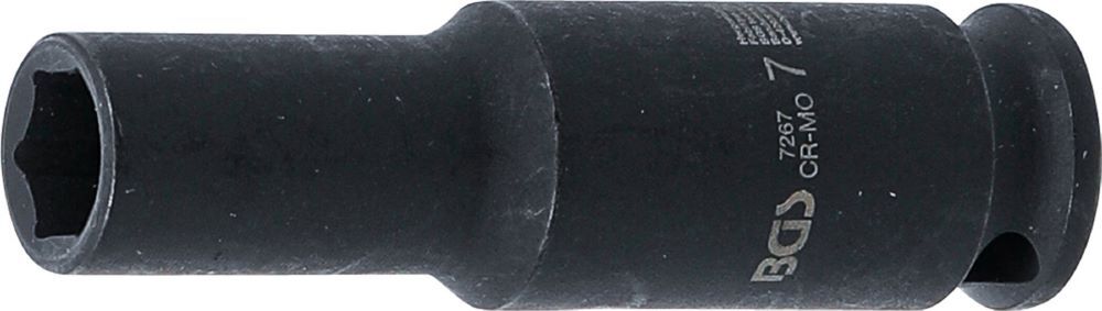 Produktbild BGS Kraft Steckschlüssel 7 mm Einsatz Sechskant tief Antrieb Innenvierkant 6,3 mm