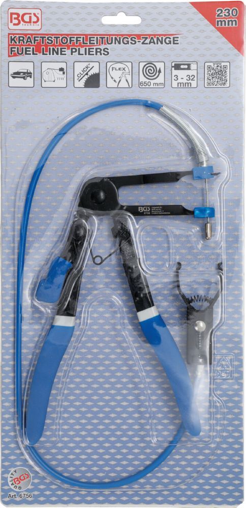 BGS Kraftstoffleitungs Zange mit Bowdenzug 650 mm Produktbild BGS Kraftstoffleitungs Zange mit Bowdenzug 650 mm bild 3