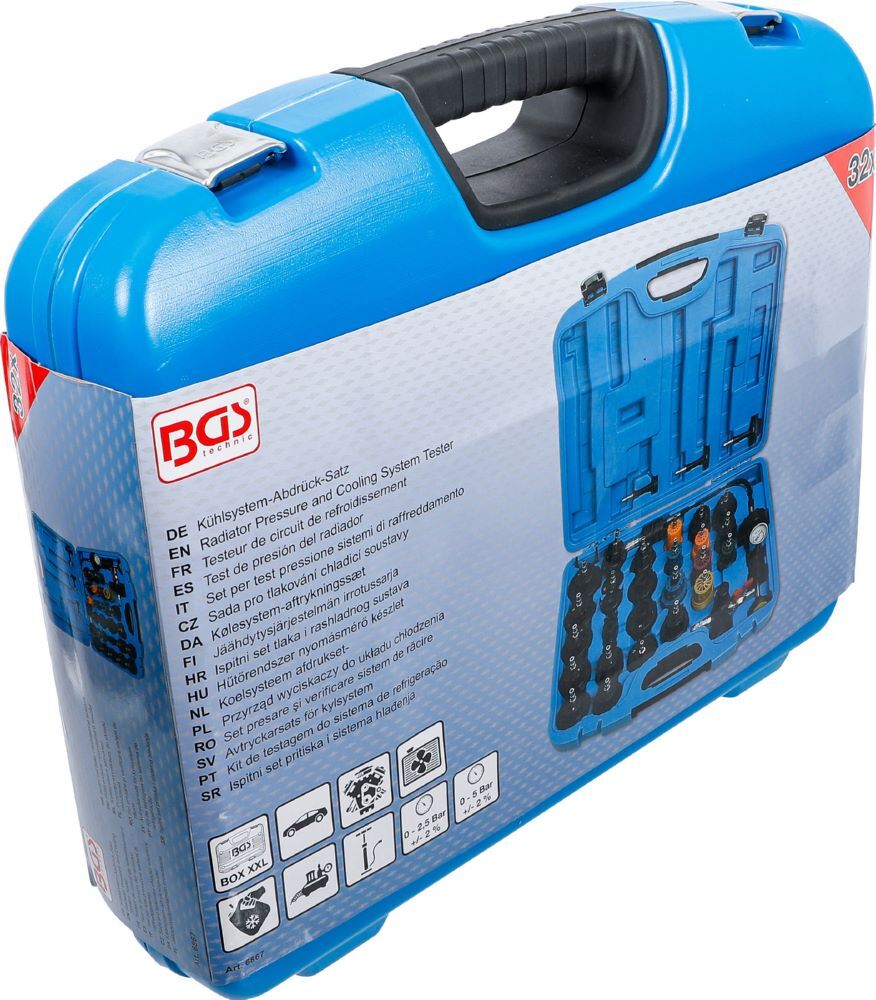 BGS Kühlsystem Abdrück Satz 32 teilig BGS Kühlsystem Abdrück Satz 32 teilig