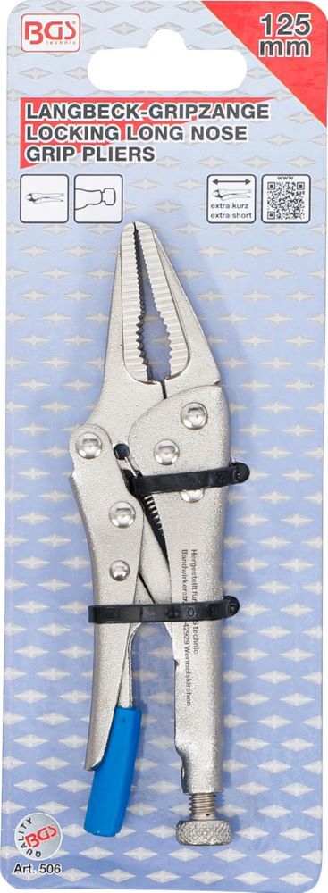 BGS Langbeck Gripzange extra kurz 125 mm Produktbild BGS Langbeck Gripzange extra kurz 125 mm bild 4