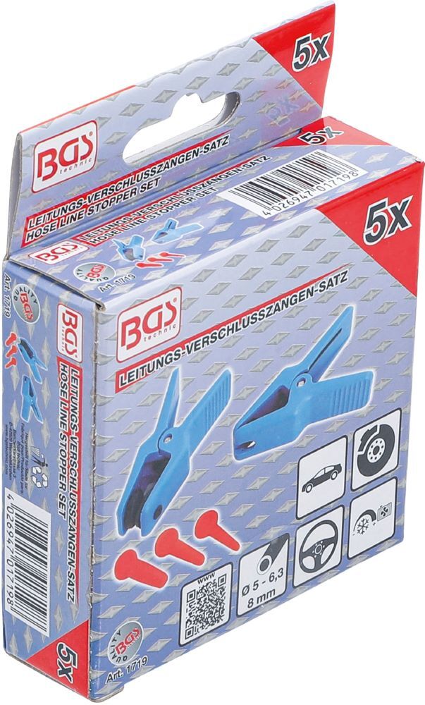 BGS Leitungs Verschlusszangen Satz 5 teilig Produktbild BGS Leitungs Verschlusszangen Satz 5 teilig bild 4