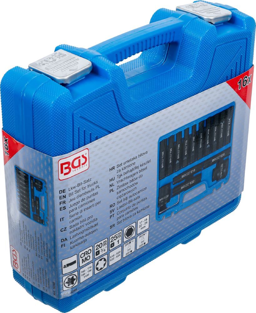 Produktbild Lkw Bit Satz 20 mm 3/4 Zoll + 25 mm 1 Zoll 16 teilig bild 6