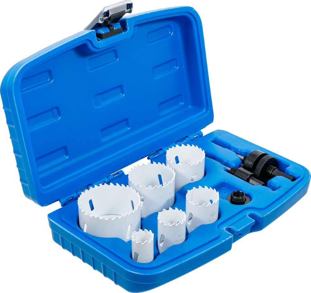 BGS Lochsägen Satz Durchmesser 22 - 65 mm Tiefe 40 mm 8 teilig Produktbild BGS Lochsägen Satz Durchmesser 22 - 65 mm Tiefe 40 mm 8 teilig bild 2