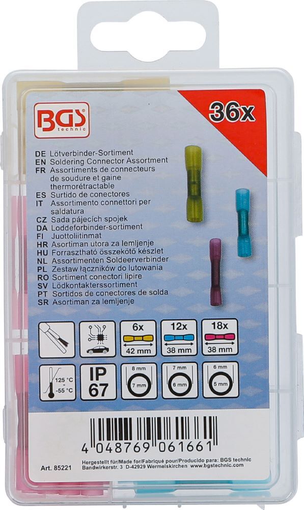 Produktbild Lötverbinder Sortiment mit Schrumpfschlauch 36 teilig bild 5