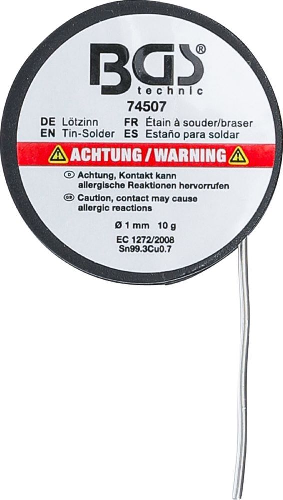 BGS Lötzinn auf Rolle bleifrei Durchmesser 1 mm 10 g Produktbild BGS Lötzinn auf Rolle bleifrei Durchmesser 1 mm 10 g bild 3