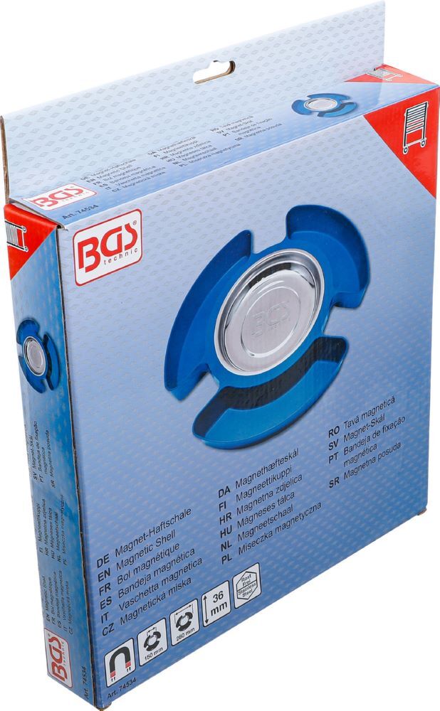 Produktbild Magnet Haftschale mit 3 Kunststoff Ablagen 150 mm bild 4