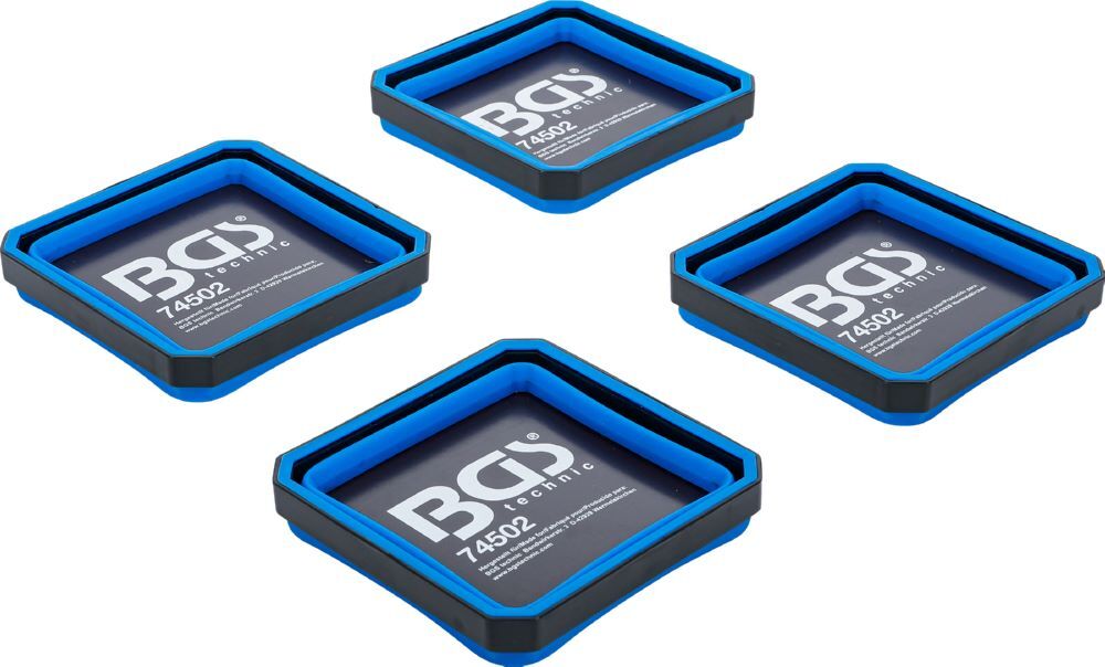 Produktbild Magnet Haftschalen Satz Silikon faltbar 115 x 115 x 50 mm 4 teilig bild 6