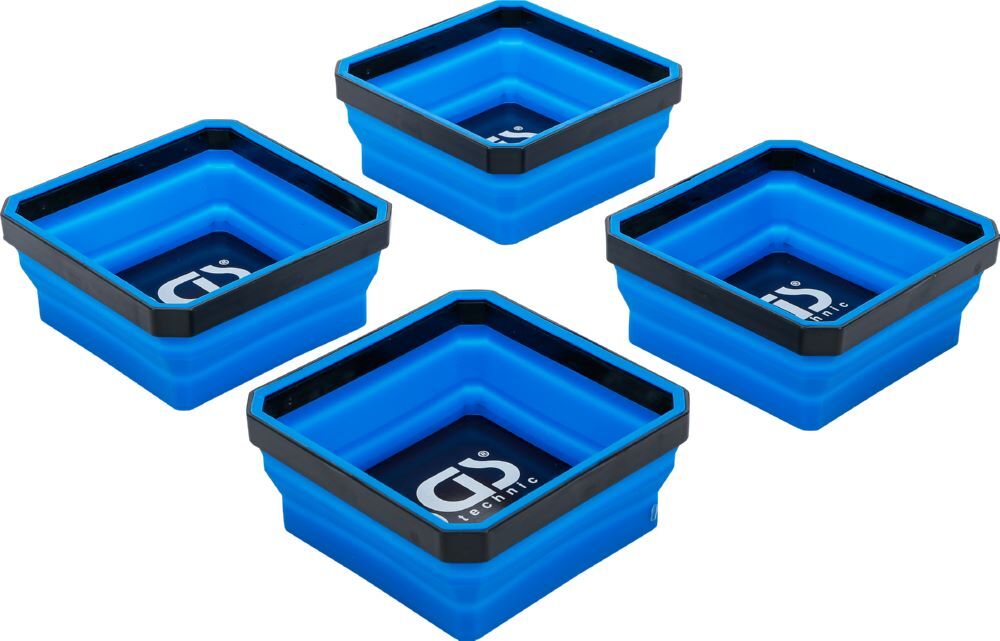 Produktbild Magnet Haftschalen Satz Silikon faltbar 115 x 115 x 50 mm 4 teilig bild 7