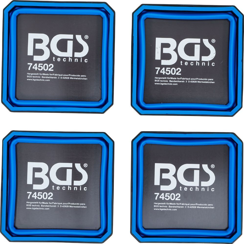 Produktbild Magnet Haftschalen Satz Silikon faltbar 115 x 115 x 50 mm 4 teilig bild 8