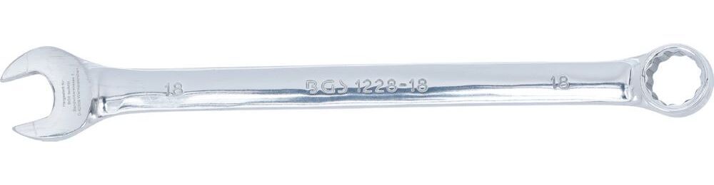 BGS Maul Ringschlüssel extra lang 18 mm BGS Maul Ringschlüssel extra lang 18 mm