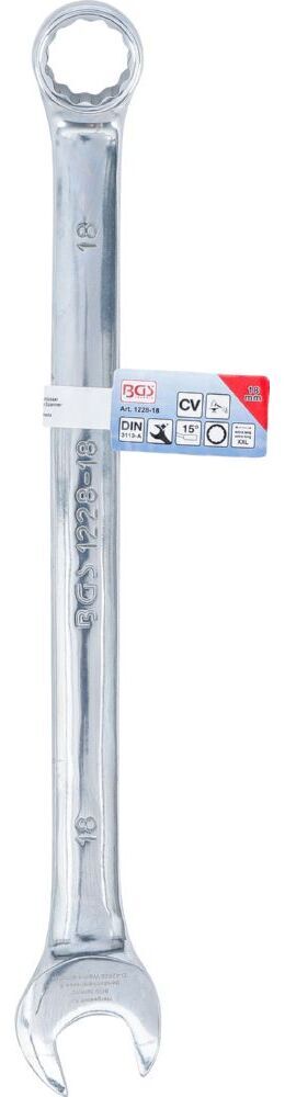 BGS Maul Ringschlüssel extra lang 18 mm BGS Maul Ringschlüssel extra lang 18 mm