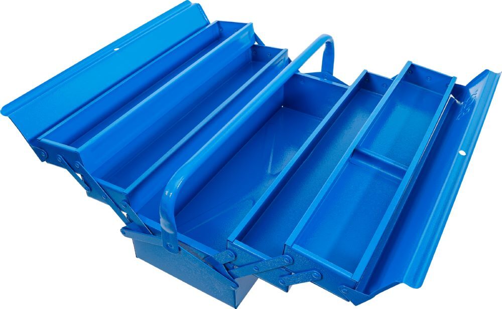 Produktbild Metall Werkzeugkasten leer 530 x 200 x 200 mm 5 Fächer bild 3