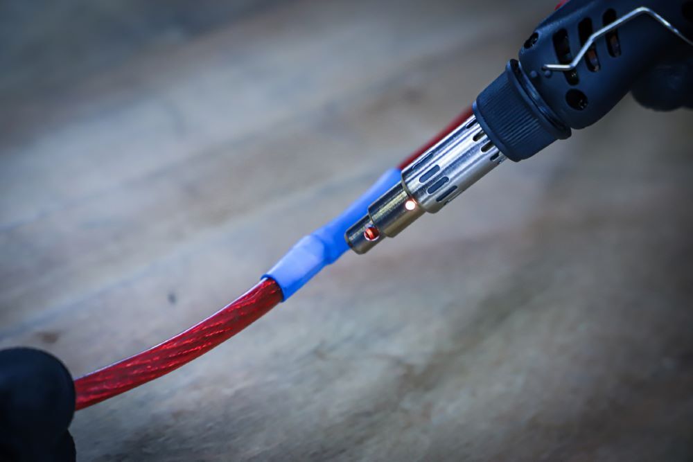 Produktbild Mini Heißgasbrenner mit Schrumpfschlauch mit Piezo-Zündung 162 teilig bild 2