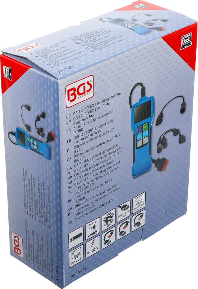 BGS OBD 2 (EOBD) Fehlerdiagnosegerät für Lkw BGS OBD 2 (EOBD) Fehlerdiagnosegerät für Lkw