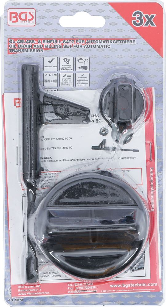 Produktbild Öl-Ablass und Einfüll Satz für Automatikgetriebe für Mercedes-Benz 9G-Tronic bild 4
