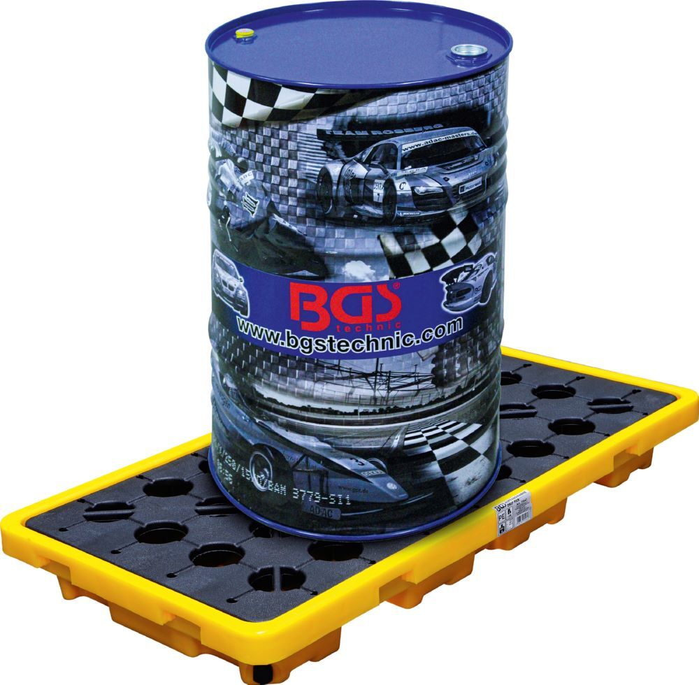 Produktbild Öl Auffangwanne mit Gitterrost für 2 x 200 Fässer bild 2