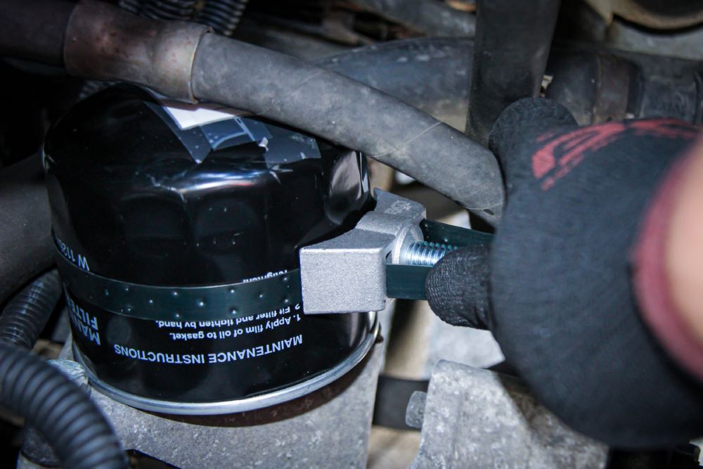 Produktbild Ölfilter Bandschlüssel Federbandstahl Alu-Druckguss Durchmesser 110 - 155 mm bild 3