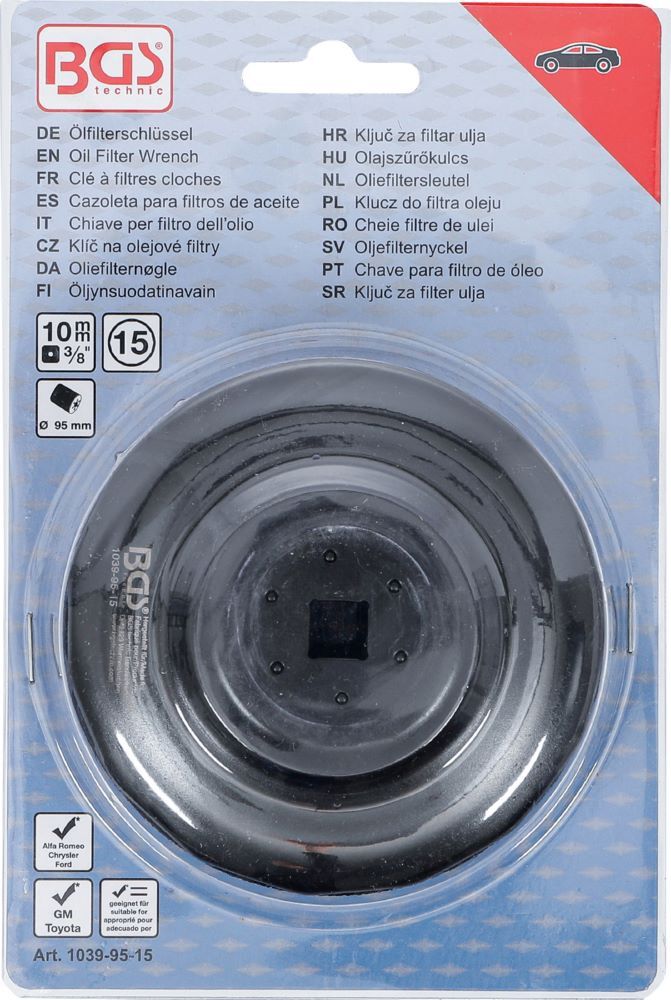 Produktbild Ölfilterschlüssel 15-kant Durchmesser 95 mm für Alfa Romeo, Chrysler, Ford, GM bild 4