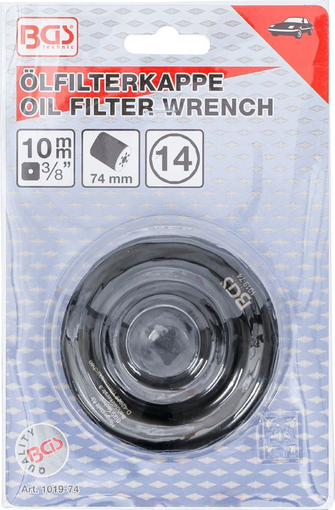 BGS Ölfilterschlüssel 14-kant Durchmesser 74 mm für Mercedes-Benz, VW