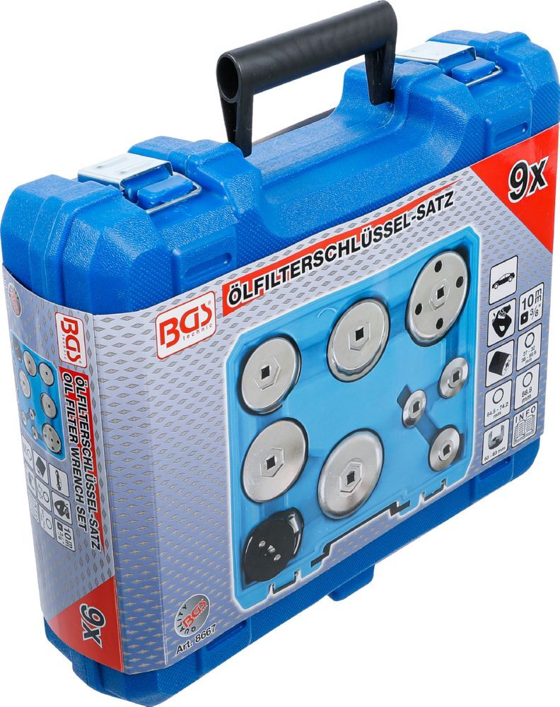 Produktbild Ölfilterschlüssel Satz Durchmesser 27 - 88,8 mm 9 teilig bild 6