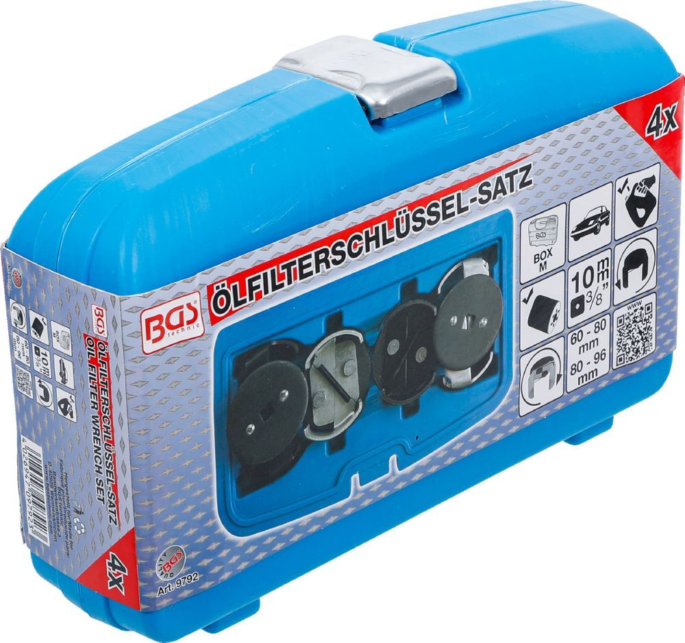 Produktbild Ölfilterschlüssel Satz Durchmesser 60 - 80 / 80 - 96 mm 4 teilig bild 6
