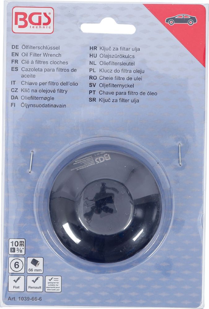 Produktbild Ölfilterschlüssel Sechskant Durchmesser 66 mm für Fiat, Renault bild 4