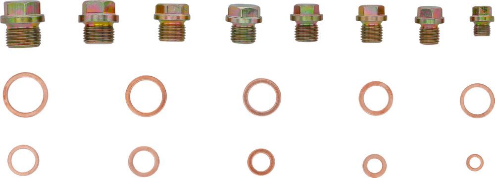 Produktbild Ölwannenschrauben und Kupfer Dichtring Sortiment 534 teilig bild 2