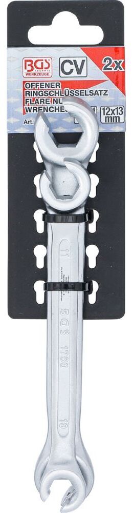 BGS Doppel Ringschlüssel Satz 10 x 11 / 12 x 13 mm 2 teilig Produktbild BGS Doppel Ringschlüssel Satz 10 x 11 / 12 x 13 mm 2 teilig bild 3