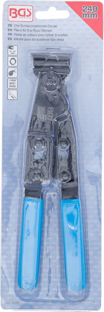 BGS Ohr Schlauchklemmen Zange 240 mm Produktbild BGS Ohr Schlauchklemmen Zange 240 mm bild 4