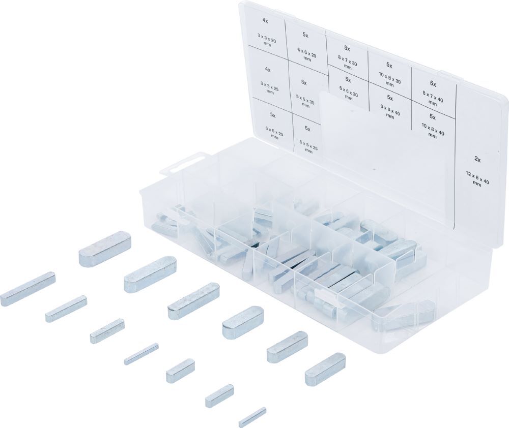 Produktbild BGS Passfedern Sortiment 60 teilig