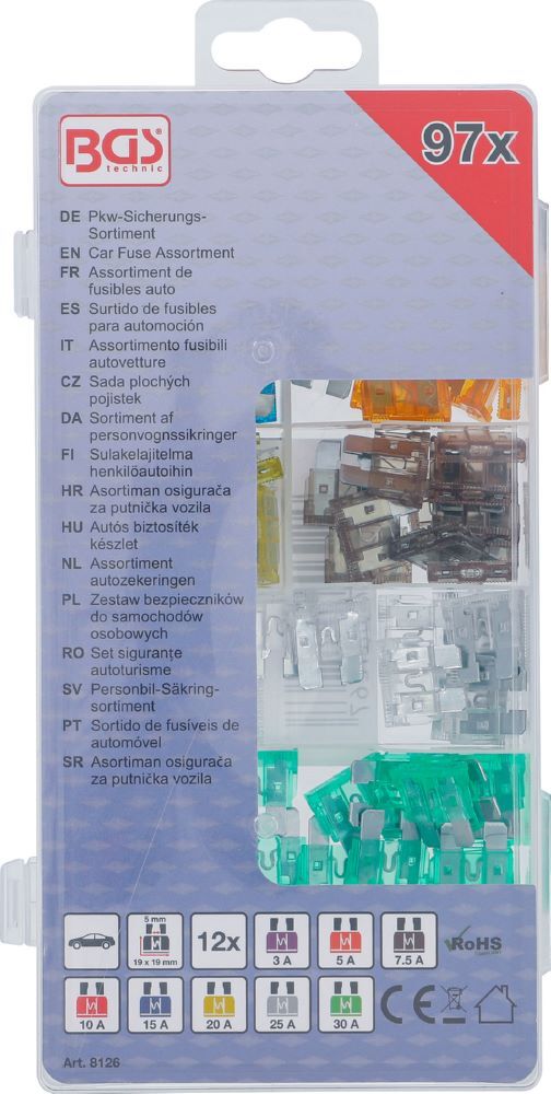 Produktbild Pkw Sicherungs Sortiment 97 teilig bild 3