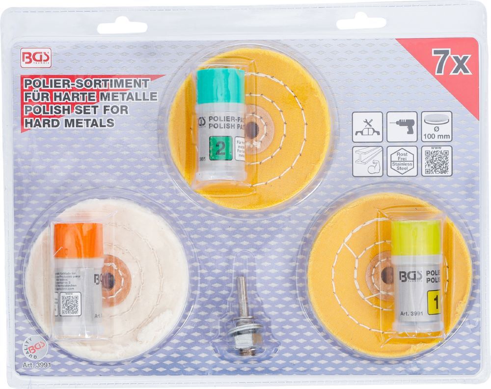 Produktbild Polier Sortiment für harte Metalle 7 teilig bild 4