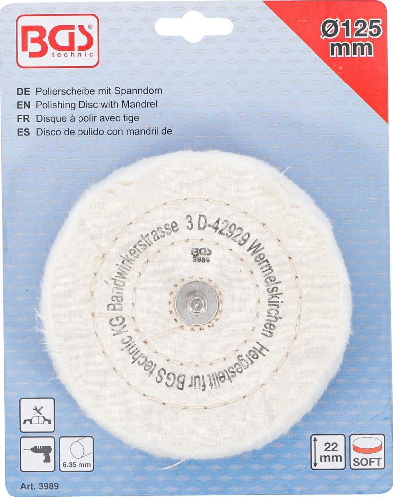 Produktbild Polierscheibe mit Spanndorn 6 mm bild 5